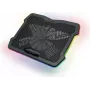 Antec HyperFlow RGB nešiojamojo kompiuterio aušinimo padėklas iki 17,3 colio su dviem 140 mm ventiliatoriais