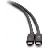 C2G 2,5 pėdų Thunderbolt 4 USB-C laidas - 40Gbps, 100W PD, 8K, juodas