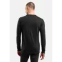 Odlo Merino 200 BL Top Crew Neck LS vyriškas apatinis sluoksnis - juoda