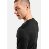 Odlo Merino 200 BL Top Crew Neck LS vyriškas apatinis sluoksnis - juoda