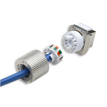 Intellinet 167222 Cat6 FTP RJ45 Keystone Jack, beįrankis, ekranuotas, cinko lydinys