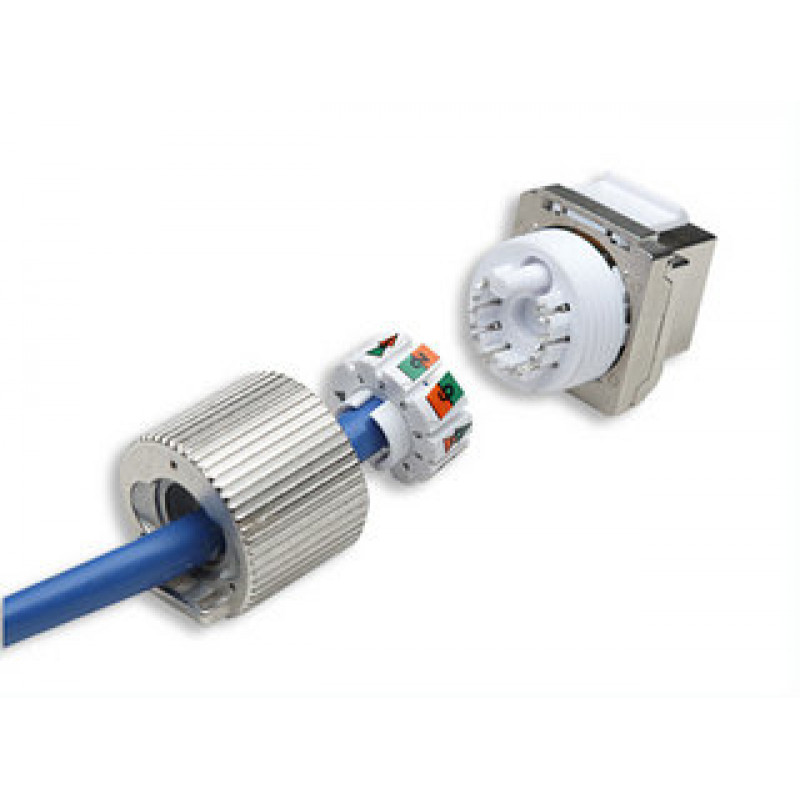 Intellinet 167222 Cat6 FTP RJ45 Keystone Jack, beįrankis, ekranuotas, cinko lydinys