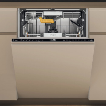 Whirlpool W8I HF58 TU UK pilnai įmontuojama indaplovė, 14 komplektų, energijos klasė C, 40 dB, 8 programų, natūralus džiovinimas, trečias stalčius, AquaStop, skaitmeninis ekranas, inverterinis variklis