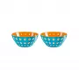 Guzzini Le Murrine 2 dubenėlių rinkinys 12 cm mėlynas/oranžinis