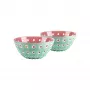 Guzzini Le Murrine 2 dubenėlių rinkinys 12 cm, matcha žalia/balta/alyvinė