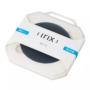 Irix Edge ND16 neutralaus tankio filtras 86mm - 4 žingsnių šviesos mažinimas, daugiasluoksnis dengtas optinis stiklas, plonas aliuminio rėmas
