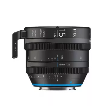 Irix Cine 15mm T2.6 objektyvas, skirtas Micro Four Thirds, imperiniai žymėjimai