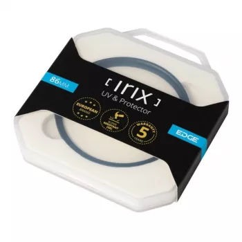 Irix Edge UV Protector SR 55 mm apsauginis filtras – Super Resistant optinis stiklas su 16 sluoksnių danga, plonu anoduoto aliuminio rėmeliu, >99,5 % šviesos pralaidumas