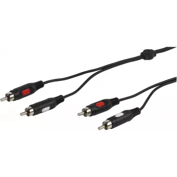 Vivanco audio laidas 2xRCA – 2xRCA 2.5 m (VVA2RCA25MMK)