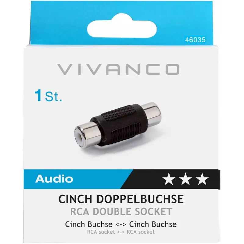 Vivanco RCA – RCA audio adapteris (VVAADAPRCAFF)