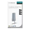 Vivanco VVANOUT42DBG lauko aktyvioji antena DAB/DAB+ ir DVB-T/DVB-T2, 42 dB stiprinimas, F jungtis, juoda/pilka