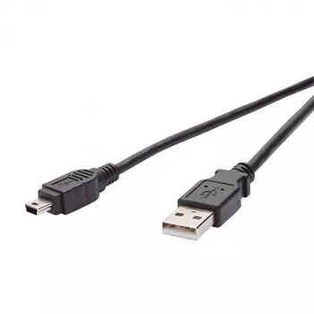 Vivanco VVITUSBMINI18MMK USB 2.0 A–Mini-B laidas, 1,8 m, juodas
