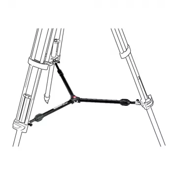 Manfrotto 537SPRB vidutinio lygio tripodo kojų tarpiklis, aliuminis, juodas