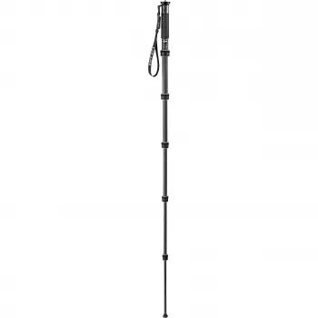 Gitzo GM2562T Traveler Series 2 6 sekcijų anglies pluošto monopodas - 142 cm maksimalus aukštis, 12 kg apkrova, juodas