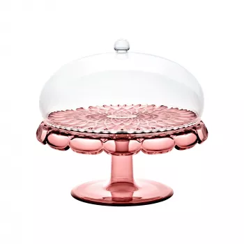 Guzzini Vanity pyragų stovas su gaubtu, alyvinis, 30 cm
