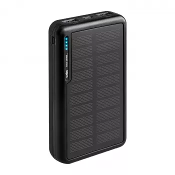 SBS Solar Power Bank 20000 mAh greito įkrovimo juoda