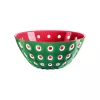 Guzzini Le Murrine padavimo dubuo 25 cm smaragdo žalia/balta/raudona