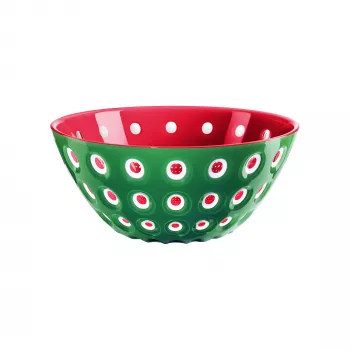 Guzzini Le Murrine padavimo dubuo 25 cm smaragdo žalia/balta/raudona