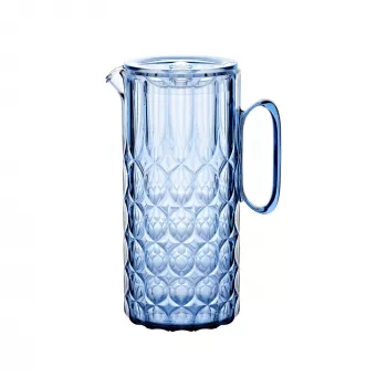 Guzzini VANITY ąsotis su dangteliu Denim Blue 1,75 l SAN plastikas, be BPA, tinkamas plauti indaplovėje
