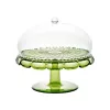 Guzzini Vanity pyragų stovas su gaubtu, vandens lelijos žalia, 30 cm