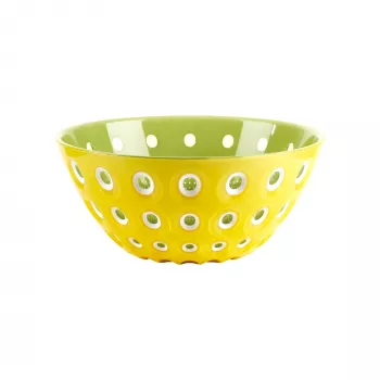 Guzzini Le Murrine serviravimo dubuo 25 cm, šafrano geltona/balta/vandens žalia