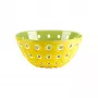 Guzzini Le Murrine serviravimo dubuo 25 cm, šafrano geltona/balta/vandens žalia
