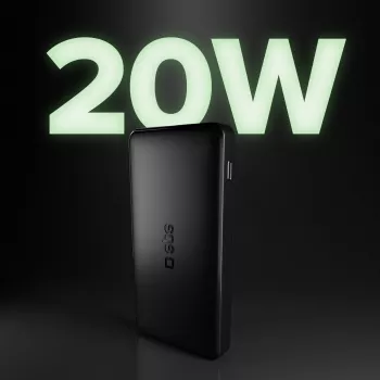 SBS TTBB10000FASTPD20K 10000mAh Power Delivery 20W Power Bank juodos spalvos