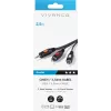 Garso laidas 3.5 mm – 2xRCA Vivanco 2.5 m (VVAJACK2RCA25MMK)