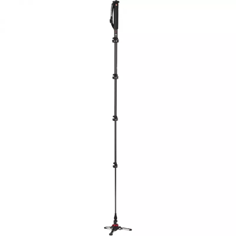 Manfrotto XPRO Monopod+ MVMXPROC5 anglies pluošto 5 sekcijų video monopodo su FLUIDTECH pagrindu