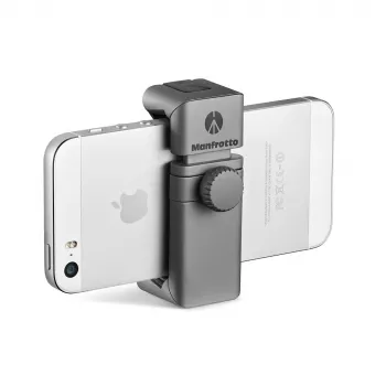 Manfrotto MTWISTGRIP universalus išmaniojo telefono laikiklis su Twist-Lock užraktu, aliuminis, juodas/pilkas