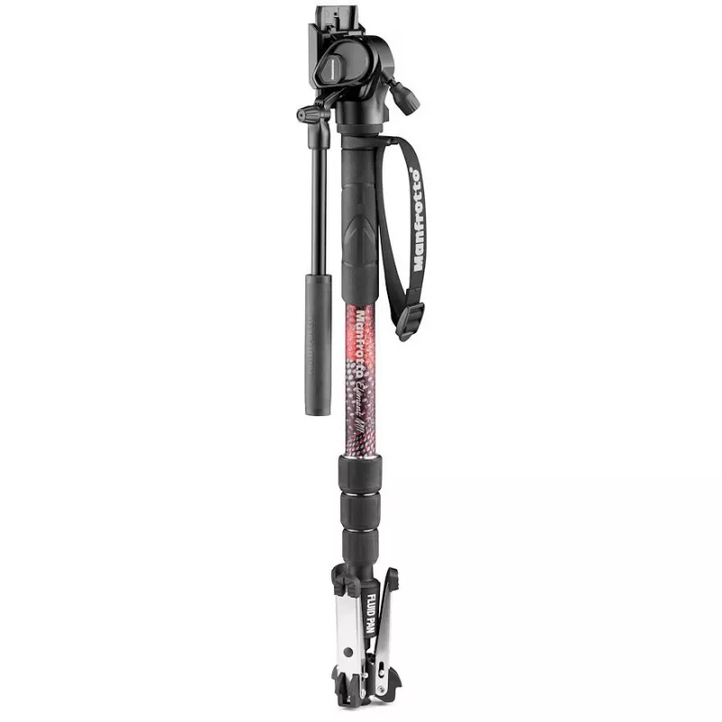 Manfrotto Element MII vaizdo monopadas su 400 Series skysčių galvute, aliuminis (MVMELMIIA4LIVE)