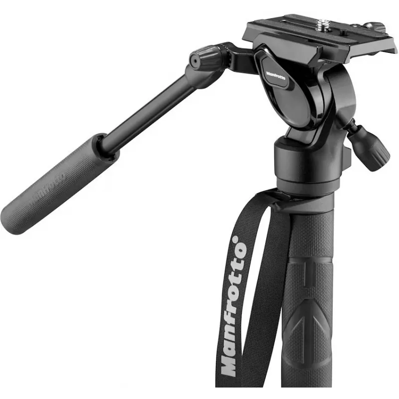 Manfrotto Element MII vaizdo monopadas su 400 Series skysčių galvute, aliuminis (MVMELMIIA4LIVE)