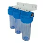 Senior Plus 3P BX vandens filtro korpusas 3/4 inch BSP su permatomu indu 9 3/4 inch kasetėms