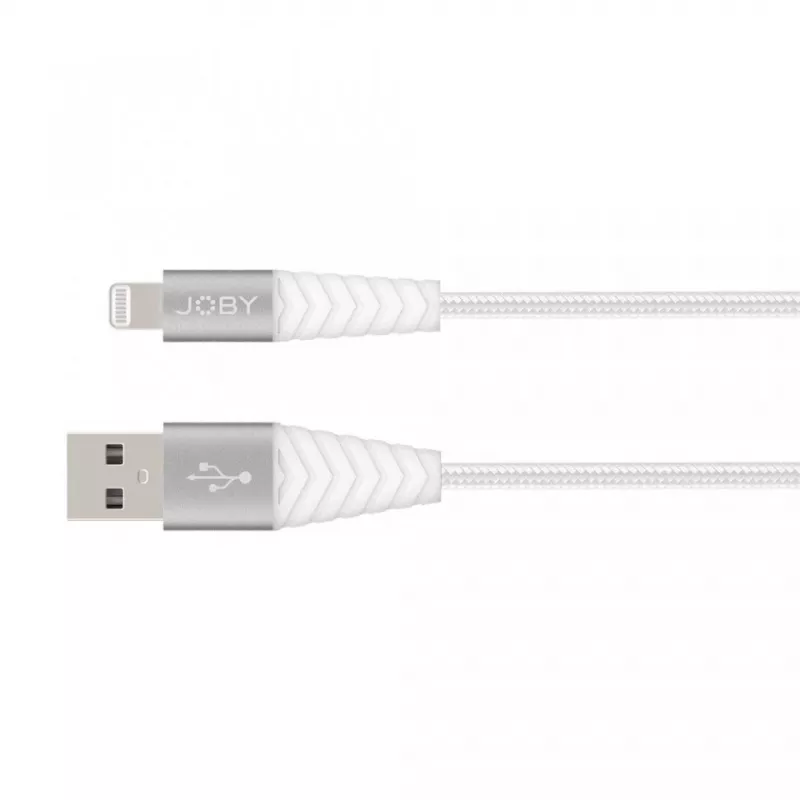 JOBY įkrovimo ir sinchronizavimo Lightning kabelis, 1,2 m, baltas (JB01812-BWW)