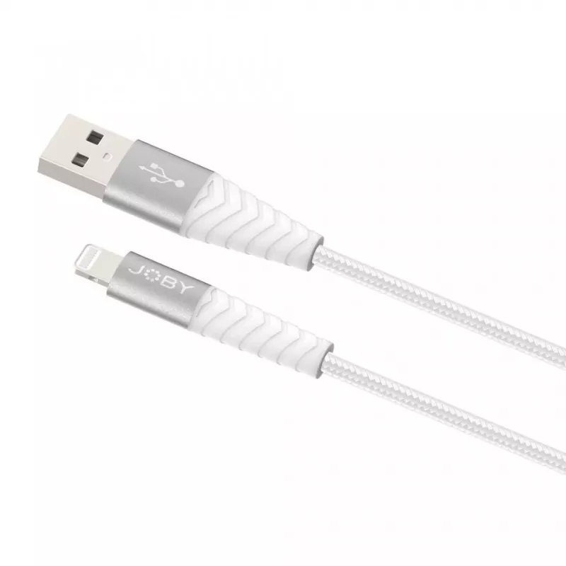 JOBY įkrovimo ir sinchronizavimo Lightning kabelis, 1,2 m, baltas (JB01812-BWW)