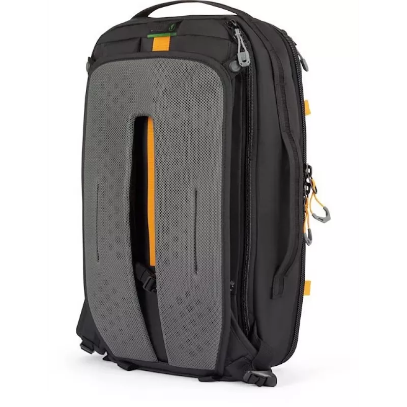 Lowepro Trekker LT BP 150 AW foto kuprinė, juoda, 20L, perdirbto audinio, galinė prieiga, AW dangalas, skyriai nešiojamam kompiuteriui ir planšetei, trikojo tvirtinimas