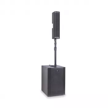 Soundsation Livemaker 12 PRO aktyvi nešiojama PA sistema su 8 kanalų mikseriu, 300W RMS, Bluetooth, USB/SD grotuvu, 2x 12 inch garsiakalbiais