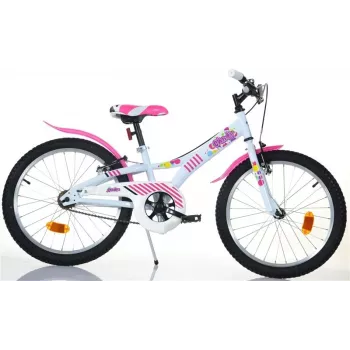 Vaikiškas dviratis Candy 20 77330 baltas/rožinis