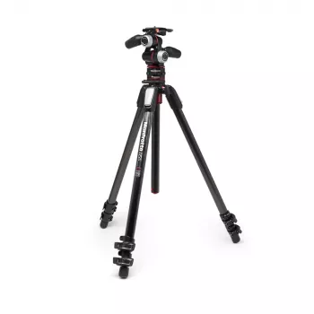 Manfrotto MK055CXPRO33WQR anglies pluošto 3 sekcijų trikojis su XPRO 3 krypčių galvute