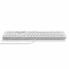 Satechi Slim LX3 laidinė apšviesta klaviatūra su skaičių bloku, USB-C/USB-A, Mac/Windows režimo jungiklis, sidabrinė