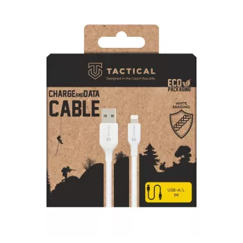 Tactical Stitch Thread USB-A – Lightning kabelis, 1 m, baltas