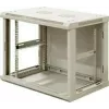 DSIT DS6406W 6U sieninis serverio spintelis su stiklo durimis, baltas, 600 x 450 x 367 mm
