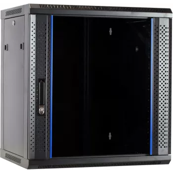 DSIT 12U sieninis serverių kabinetas su stiklo durimis 600x450x634 mm
