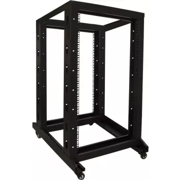 DSIT 22U 19 colių laisvai pastatoma serverio spinta su ratukais, 600x800x1200 mm, nesurinkta, juoda
