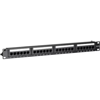 DS-IT CAT 5e UTP 24 prievadų 19 inch rack montavimo skydelis (DS-Patch5-24UTP)