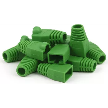 DSIT DANICOM RJ45 įtempimo mažinimo gaubtelis žalias, 10 vnt.