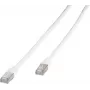 Vivanco Cat.6 F/UTP komutacinis Ethernet kabelis, 2 m, baltas (VVITLANC620W)