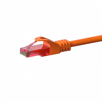 DSIT CAT6 U/UTP tinklo lizdinis kabelis, 0,50 m, oranžinis, 100% varis, RJ45 (DC-66-005)
