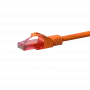 DSIT CAT6 U/UTP tinklo lizdinis kabelis, 0,50 m, oranžinis, 100% varis, RJ45 (DC-66-005)