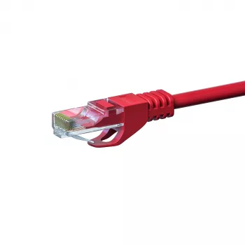 DSIT CAT 6 tinklo kabelis U/UTP - 15 metrų - raudonas - CCA - RJ45 - Ethernet patch kabelis